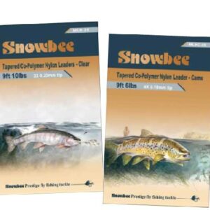 Snowbee 9ft Tapered Mono Leaders - Clear
